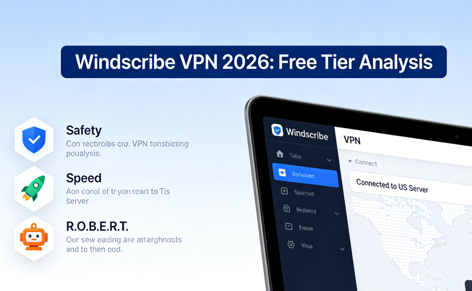 Windscribe VPN Review 2026: Analyzing the Best Free Tier VPN (Safety, Speed, and R.O.B.E.R.T.)