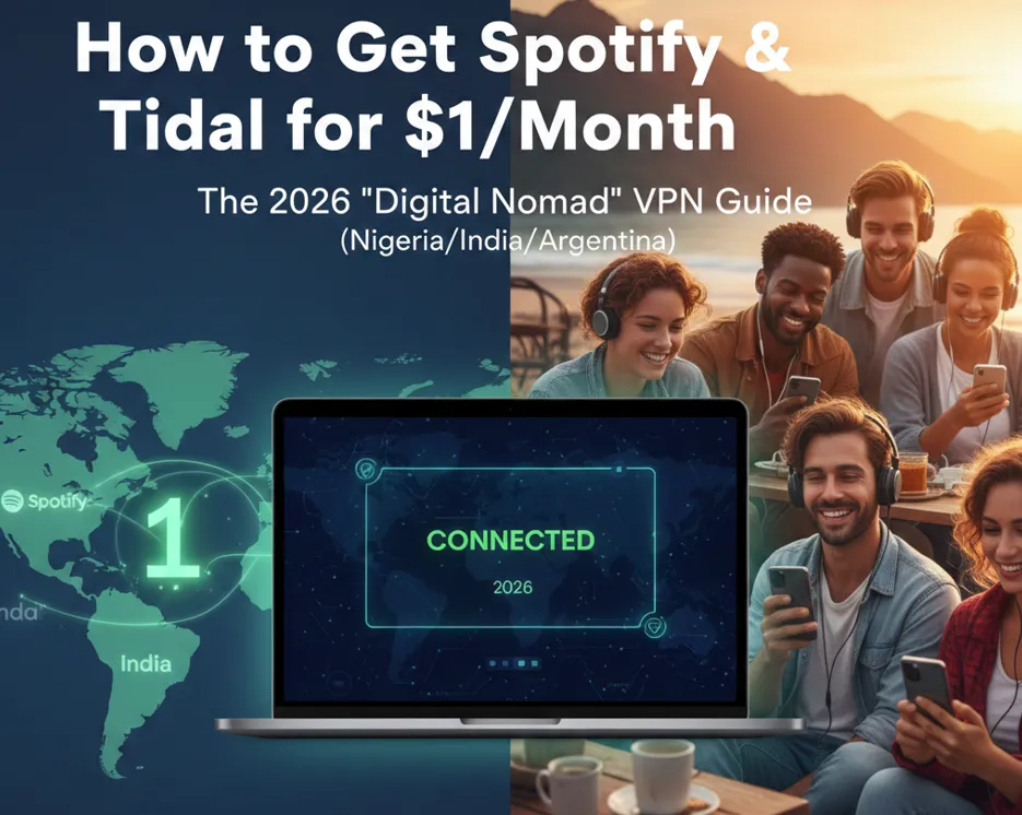 How to Get Spotify & Tidal for $1/Month: The 2026 "Digital Nomad" VPN Guide (Nigeria/India/Argentina)