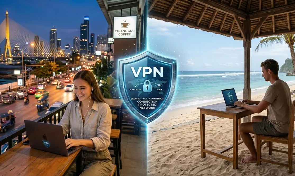 Digital Nomad Essentials: Best VPNs for Remote Work in Thailand & Bali (2026 Guide)