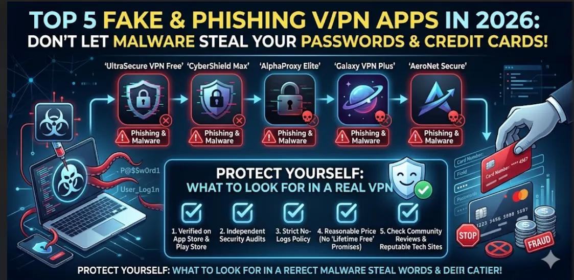 Avoid Fake VPN Scams: Top 5 Phishing Apps & Malware Traps (2026)